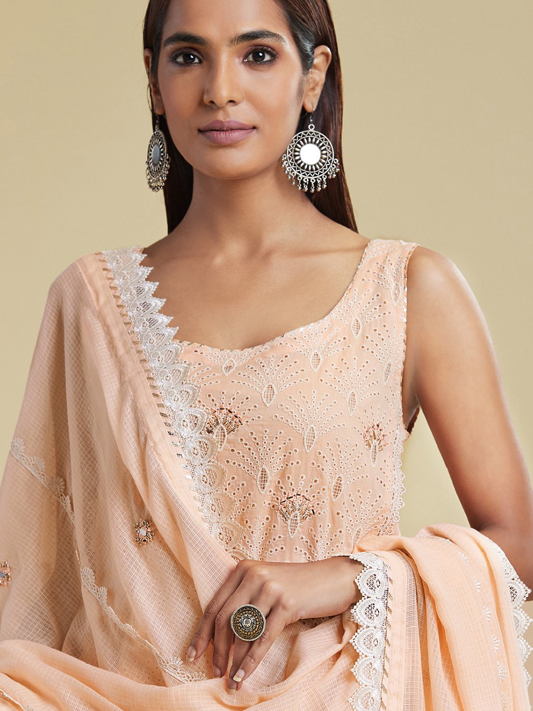 Nargis Pure Cotton Kurta Palazzo Set Large