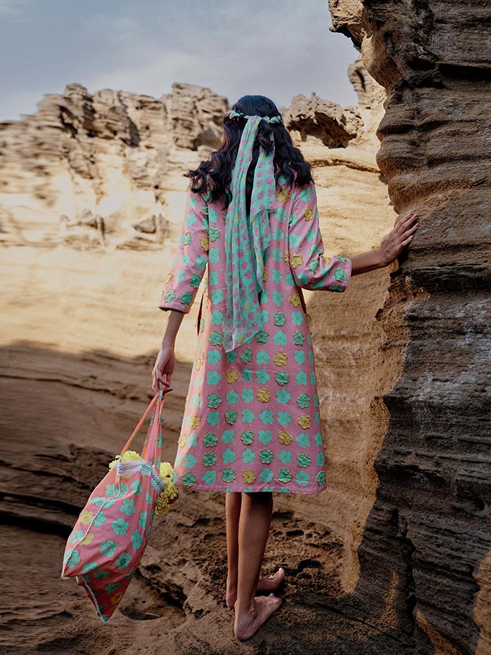 Peach Appliqued Jacket| Shop All-Day Jacket