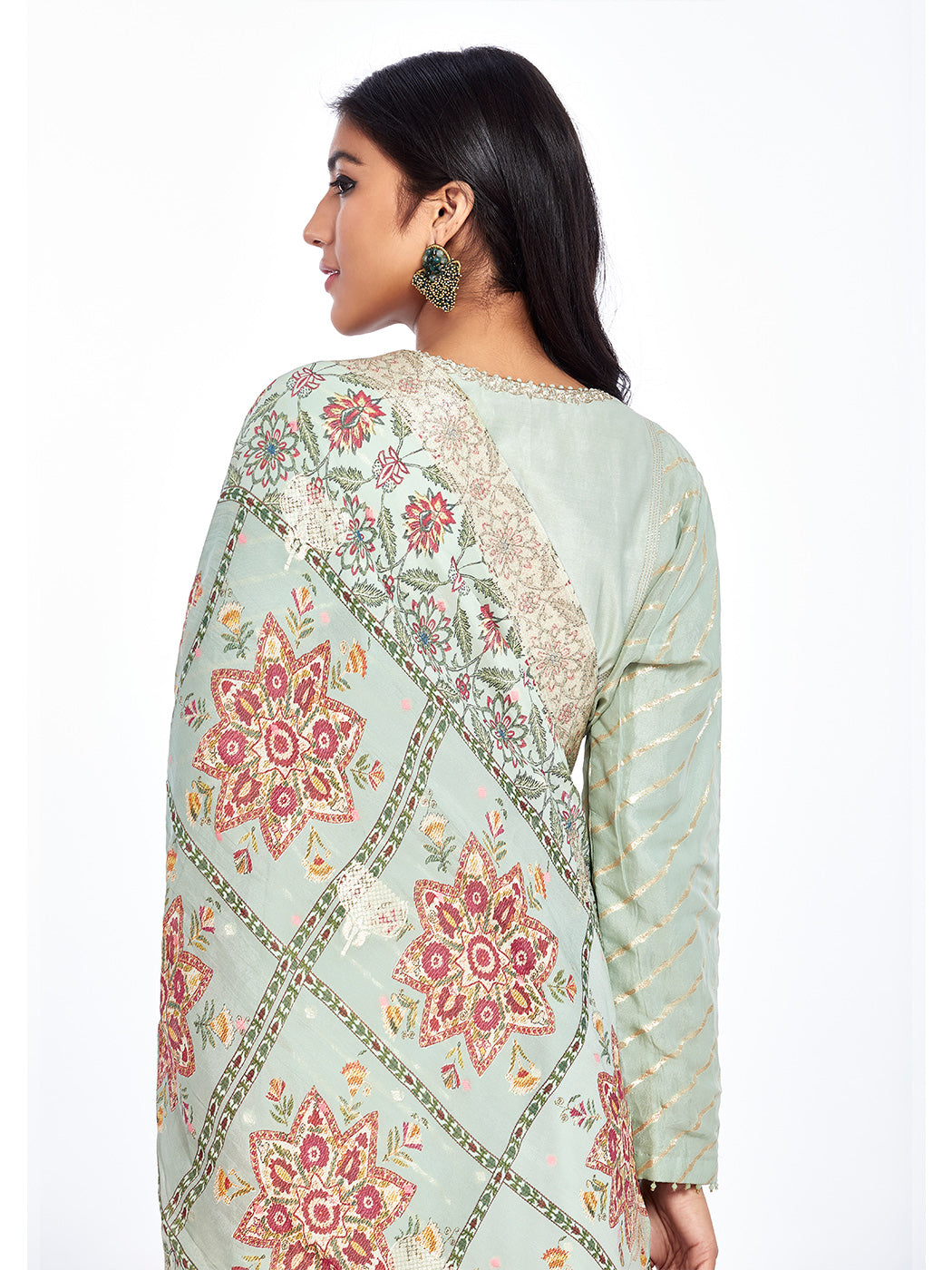 Suzandori Mint Kurta Set