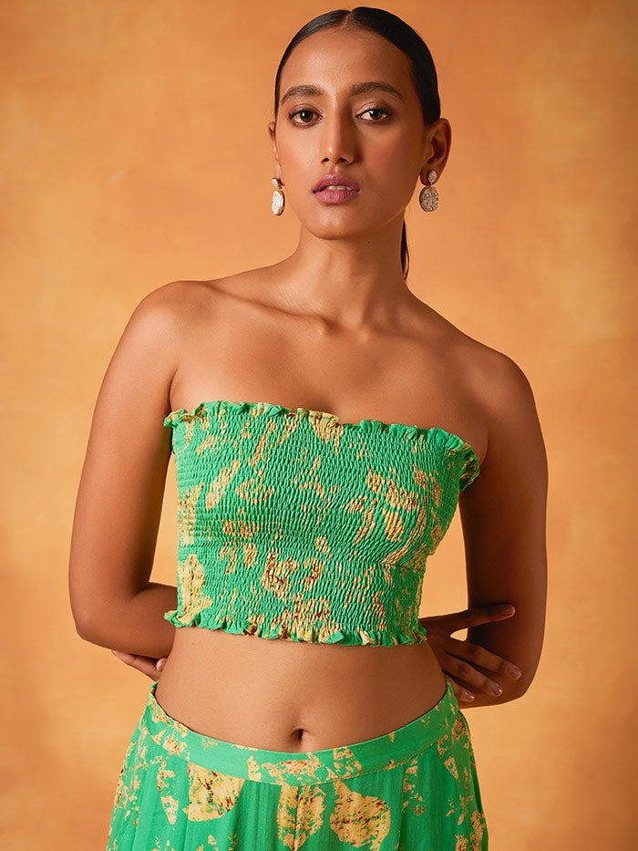 Green Co-Ord Set with Jacket | Shop Saundh