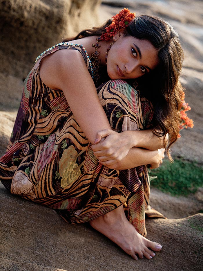 Chiara Printed Black Jumpsuit| Shop Saundh
