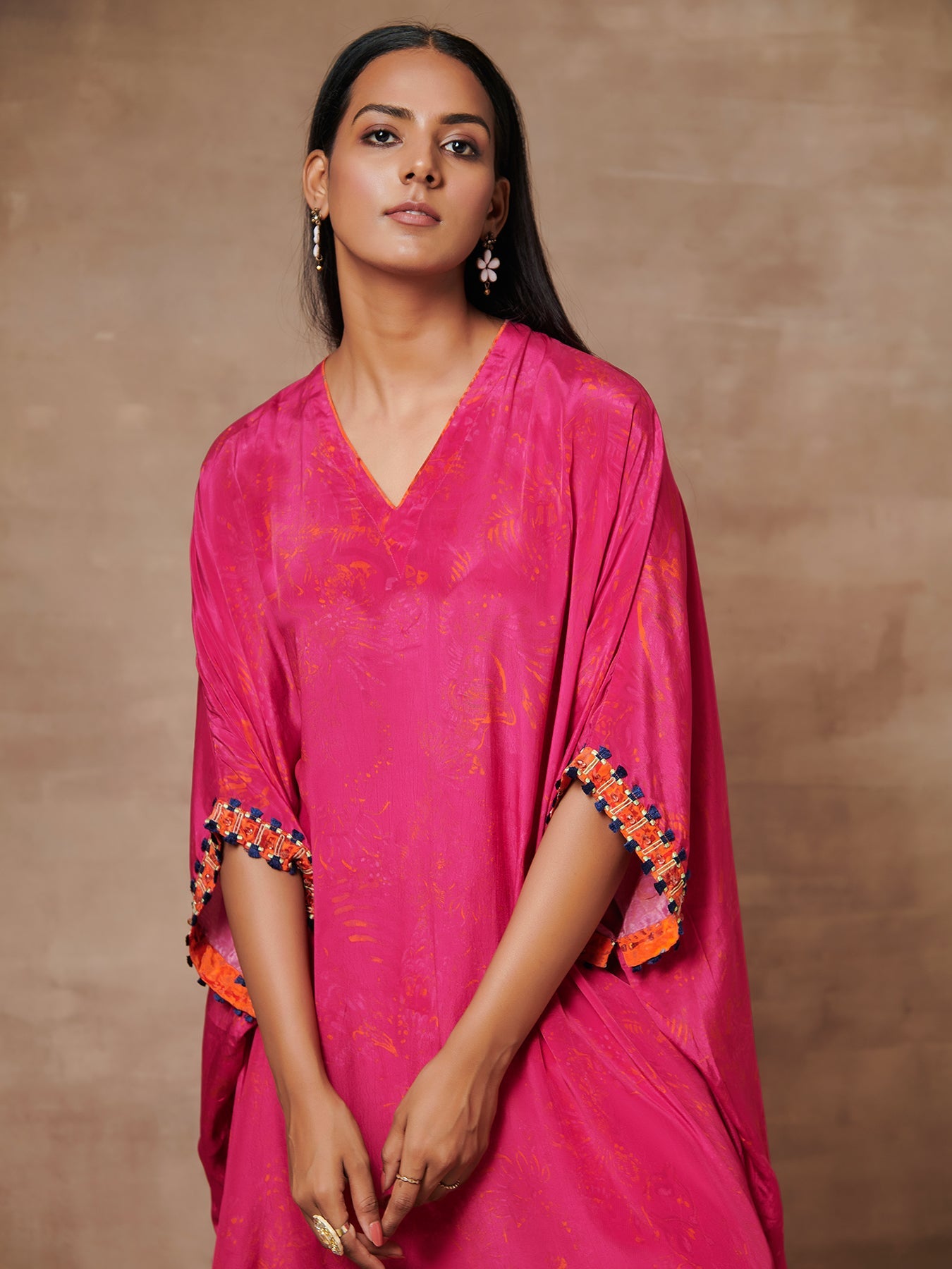 Darkha Pink High Low Kurta Set