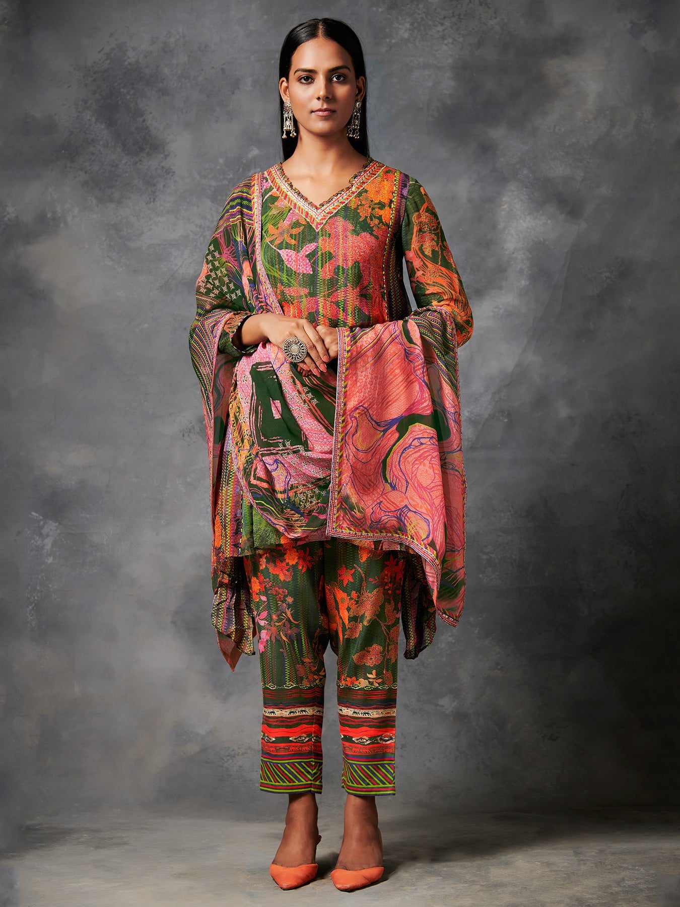 Orange Kurta Set | Shop Saundh