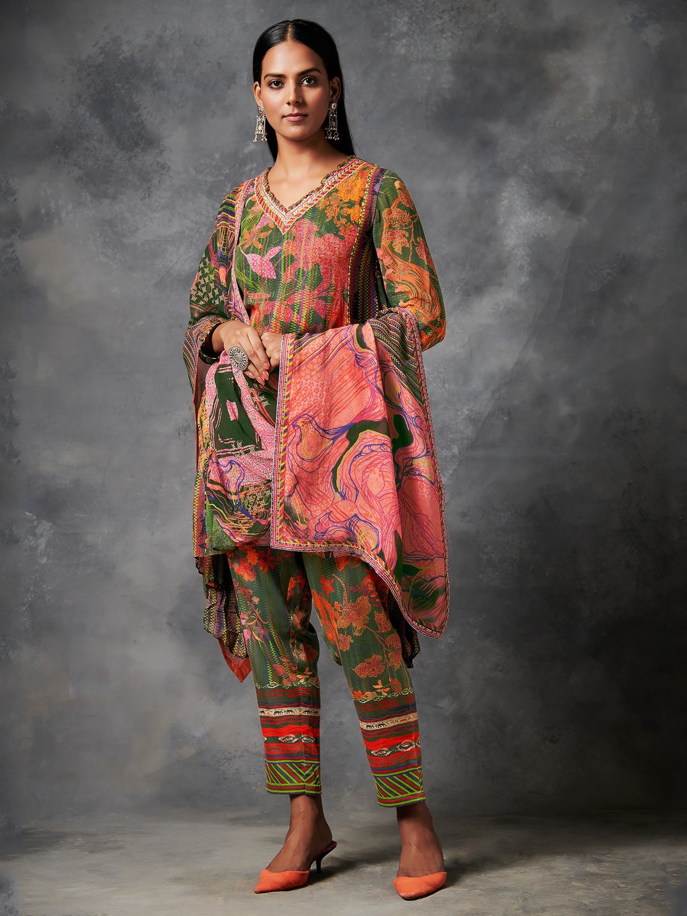 Orange Kurta Set | Shop Saundh