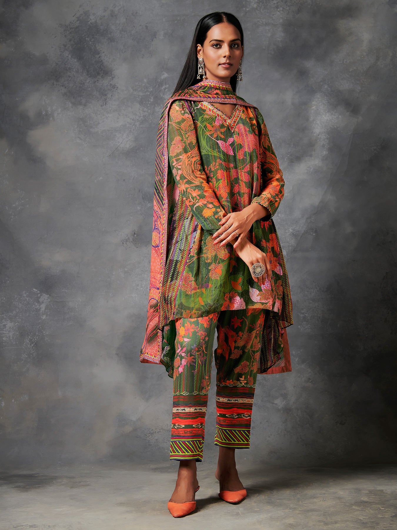 Orange Kurta Set | Shop Saundh