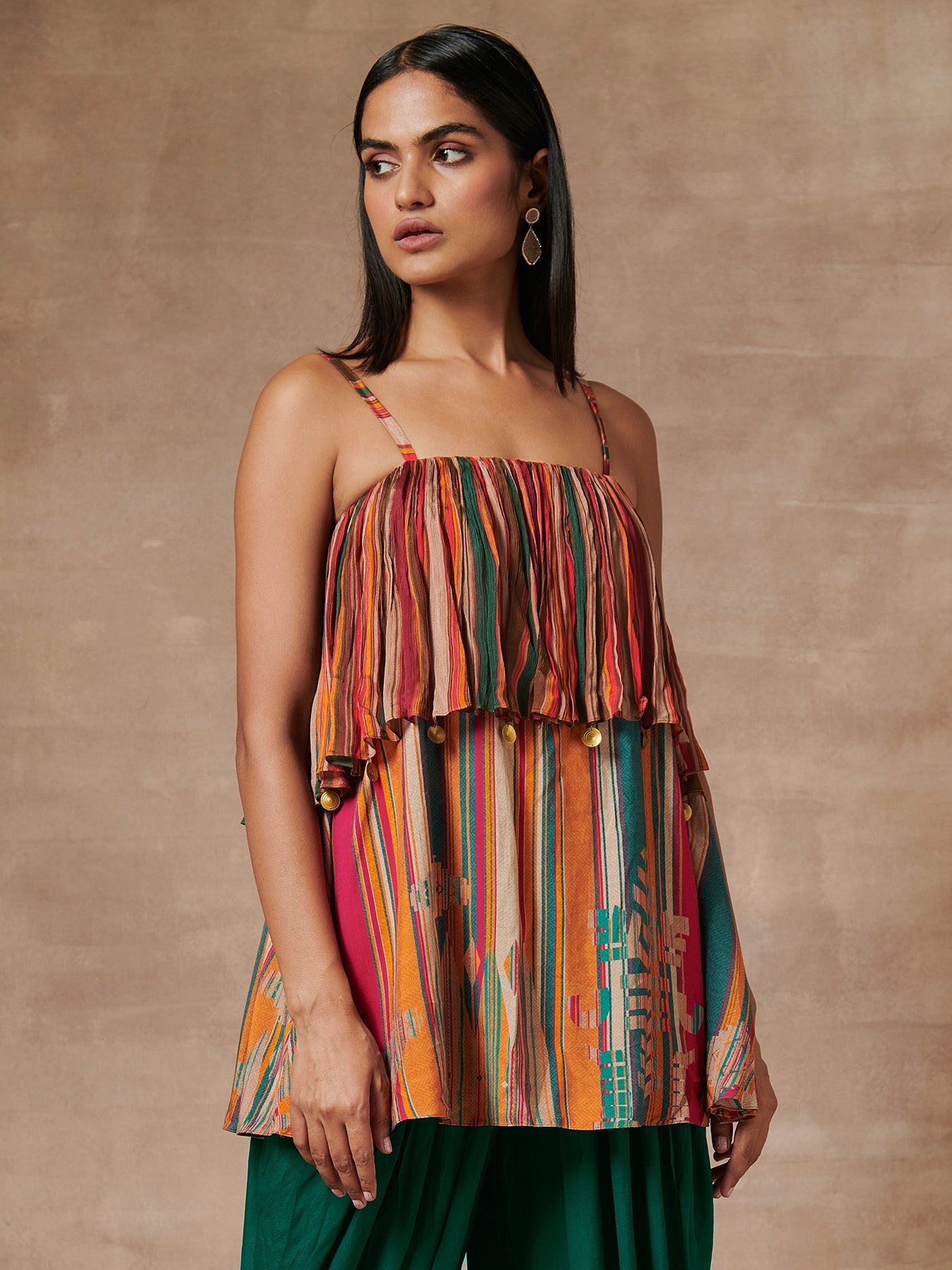 Myoko Multicoloured Layered Top