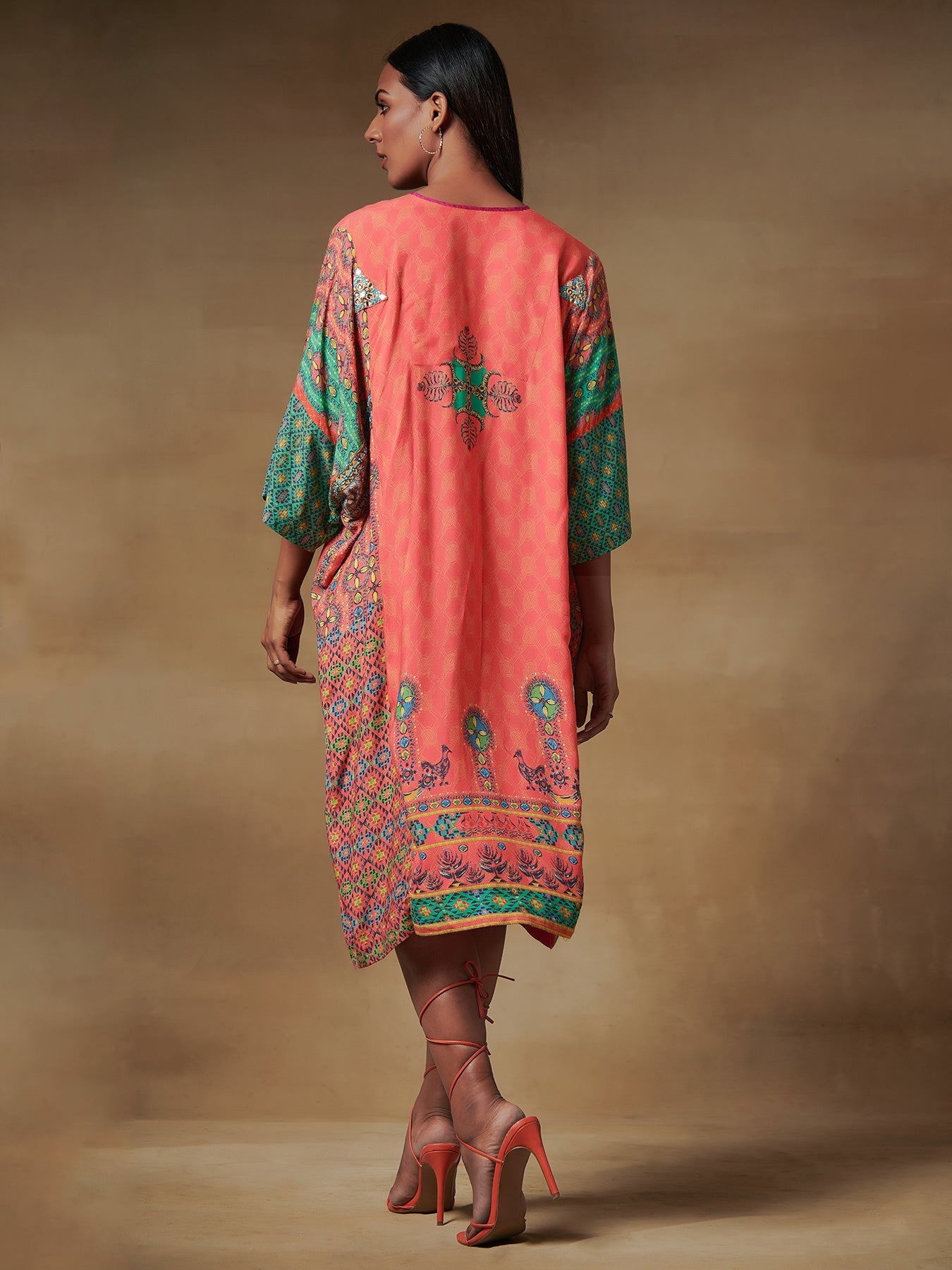 Mizo Red Kaftan Dress