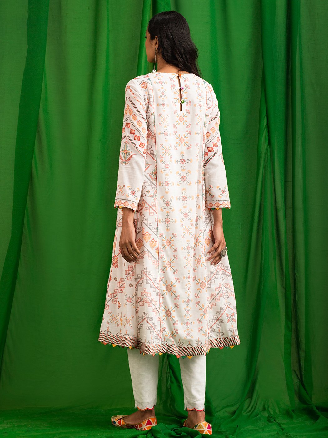 Raag White Cotton Tunic Extra Large