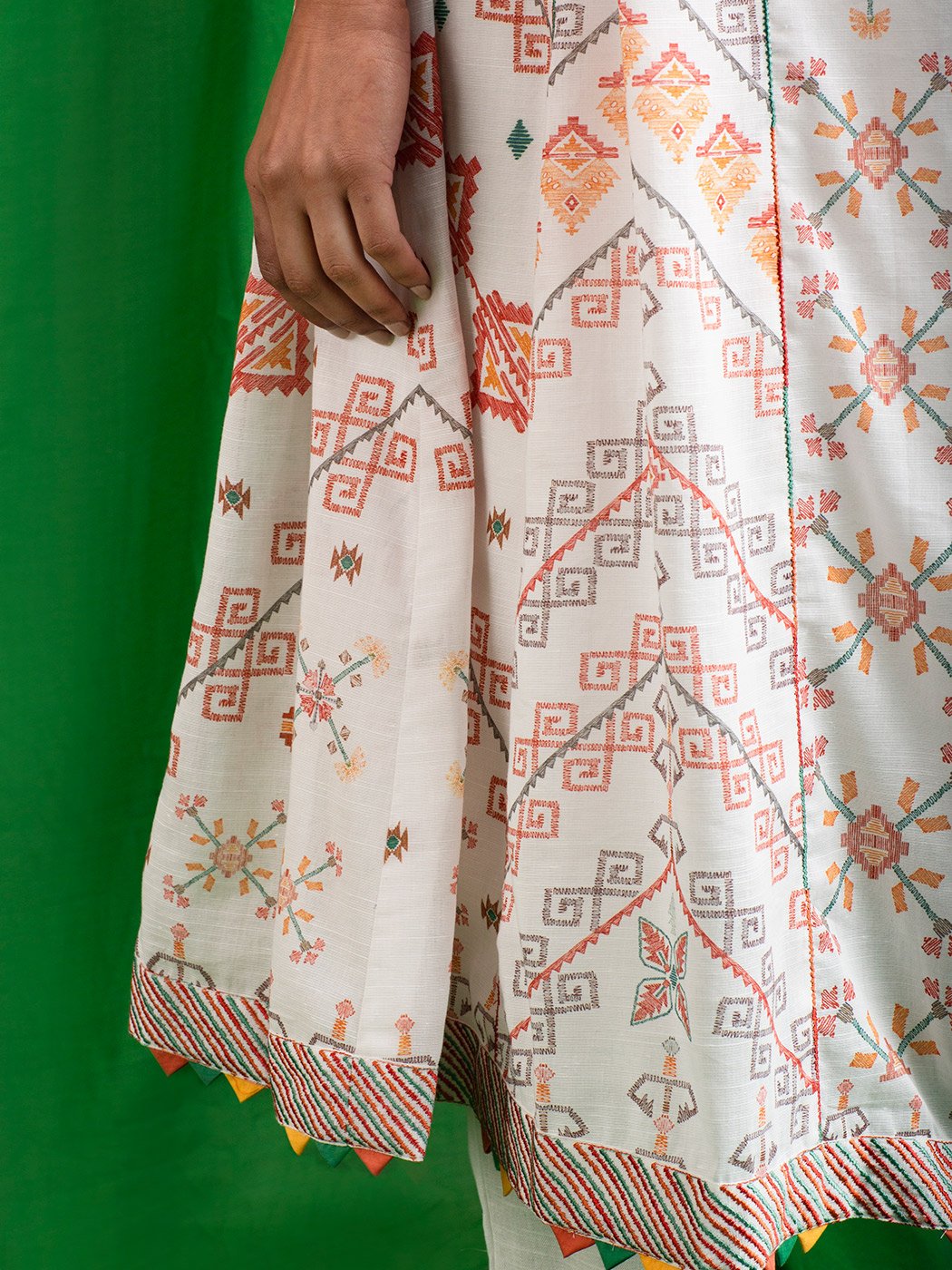 Raag White Cotton Tunic Medium