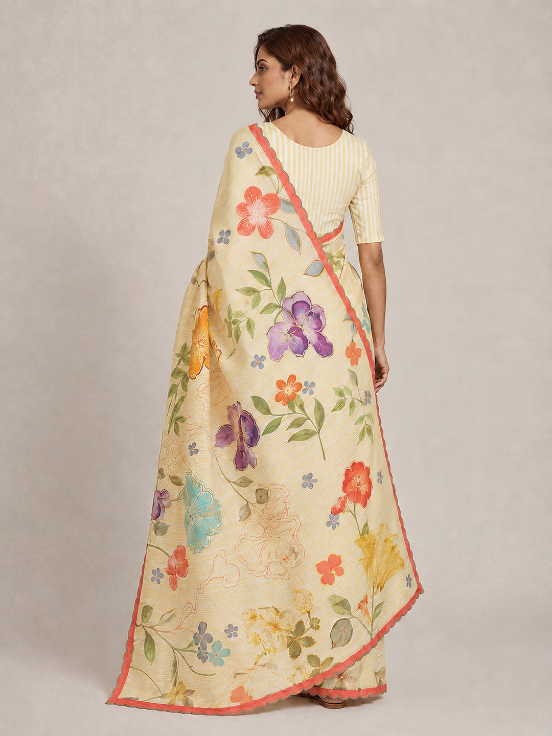 Elina saree -Off white
