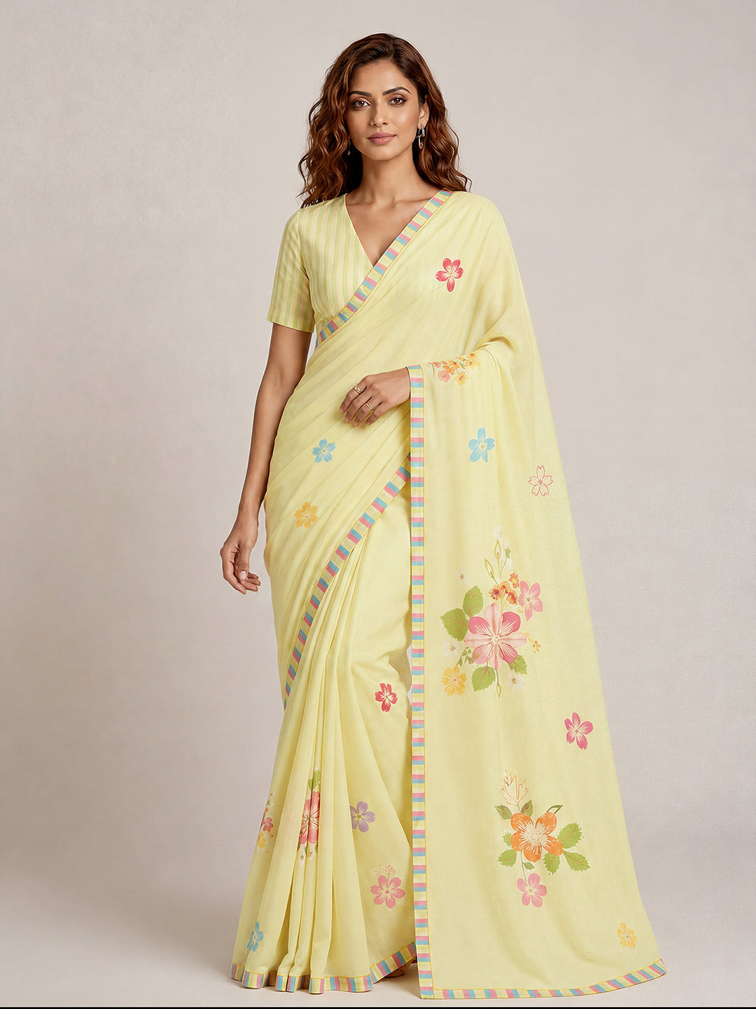 Tahira saree -Pistachio green