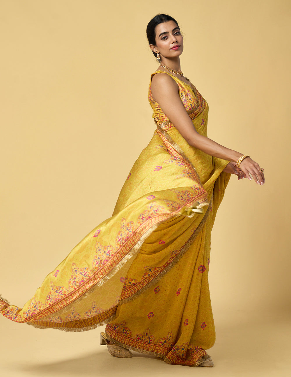 Aranya Saree - Yellow