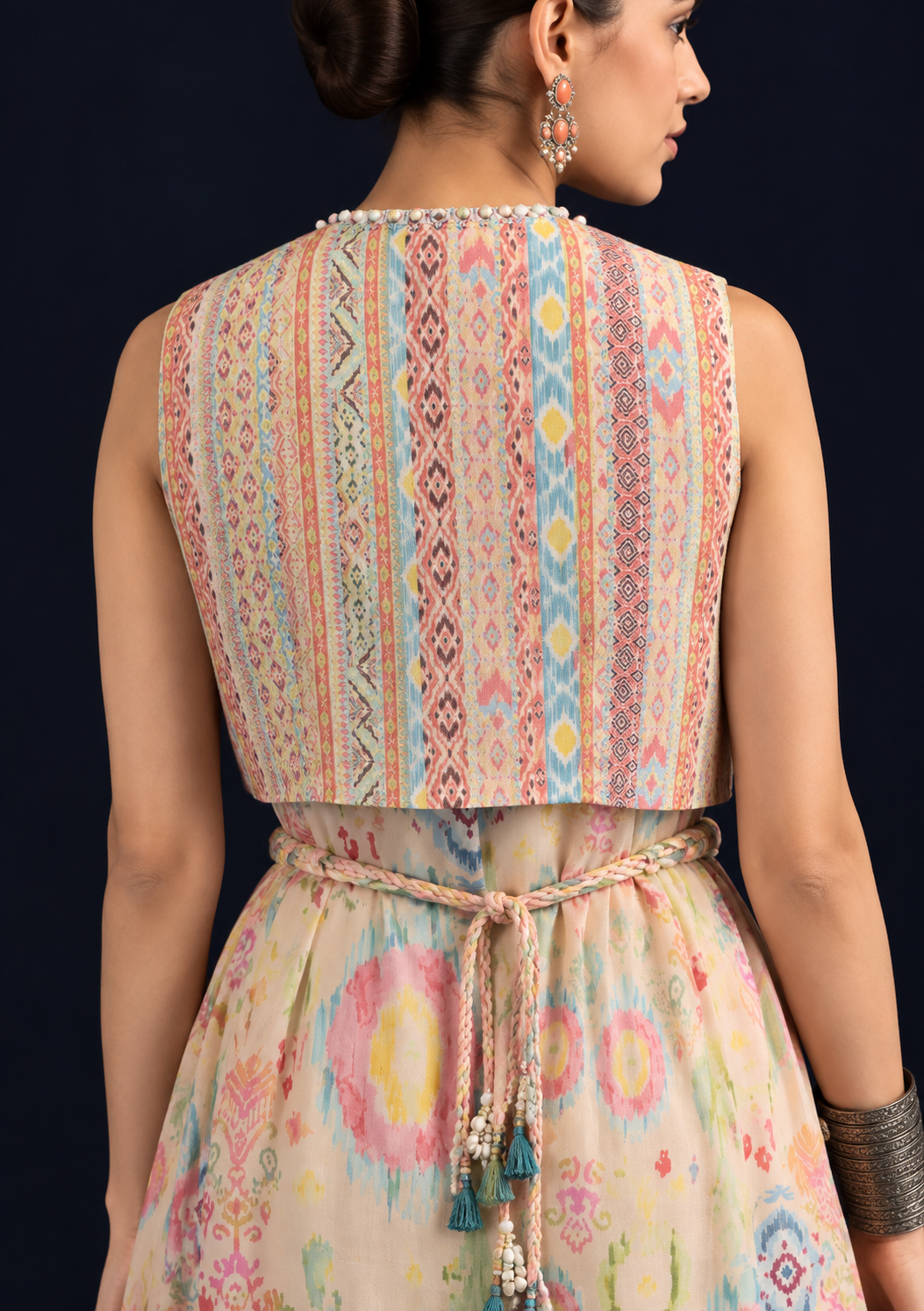 Aira  Ikat-inspired Dress – Multi