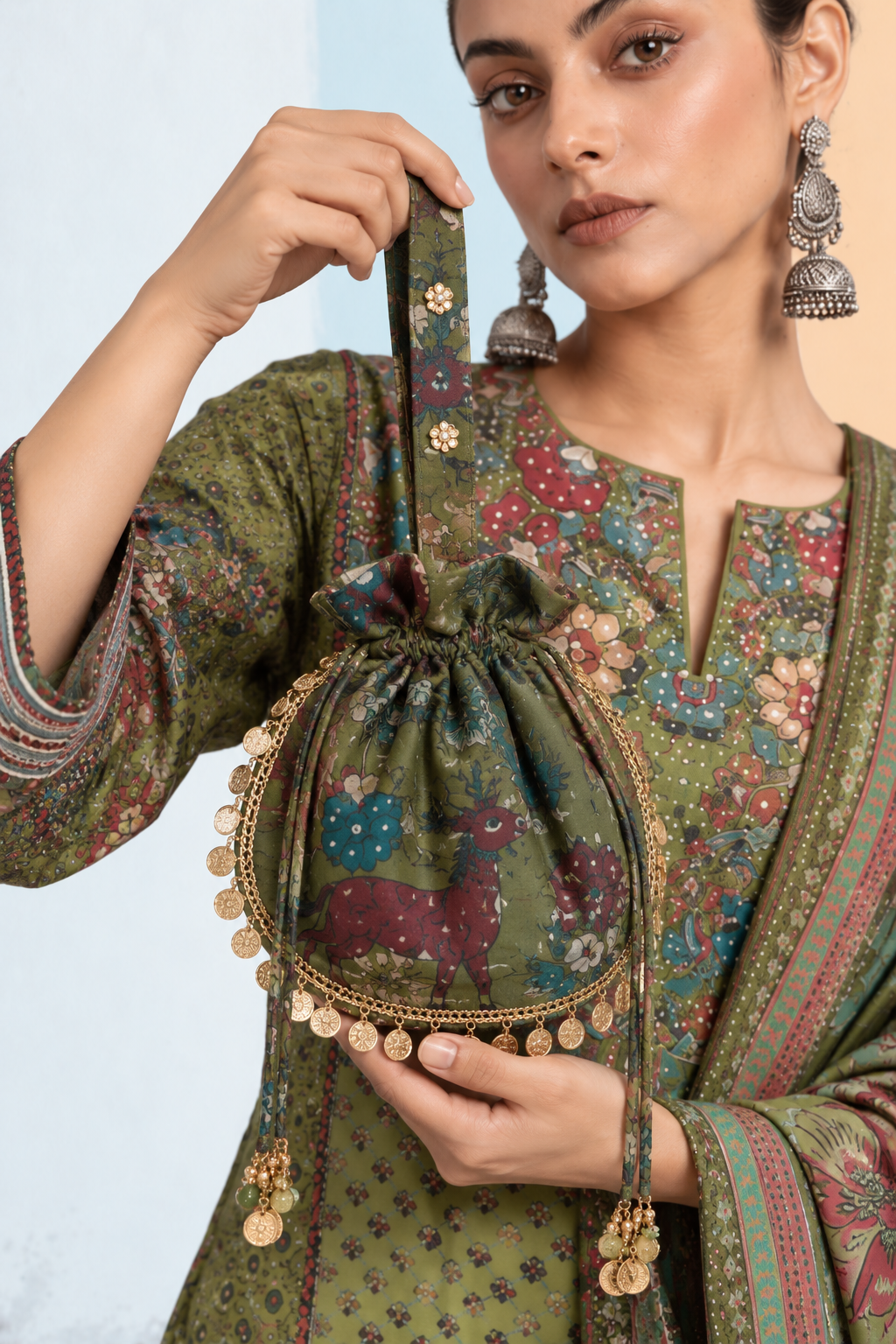 Meera Potli - Olive