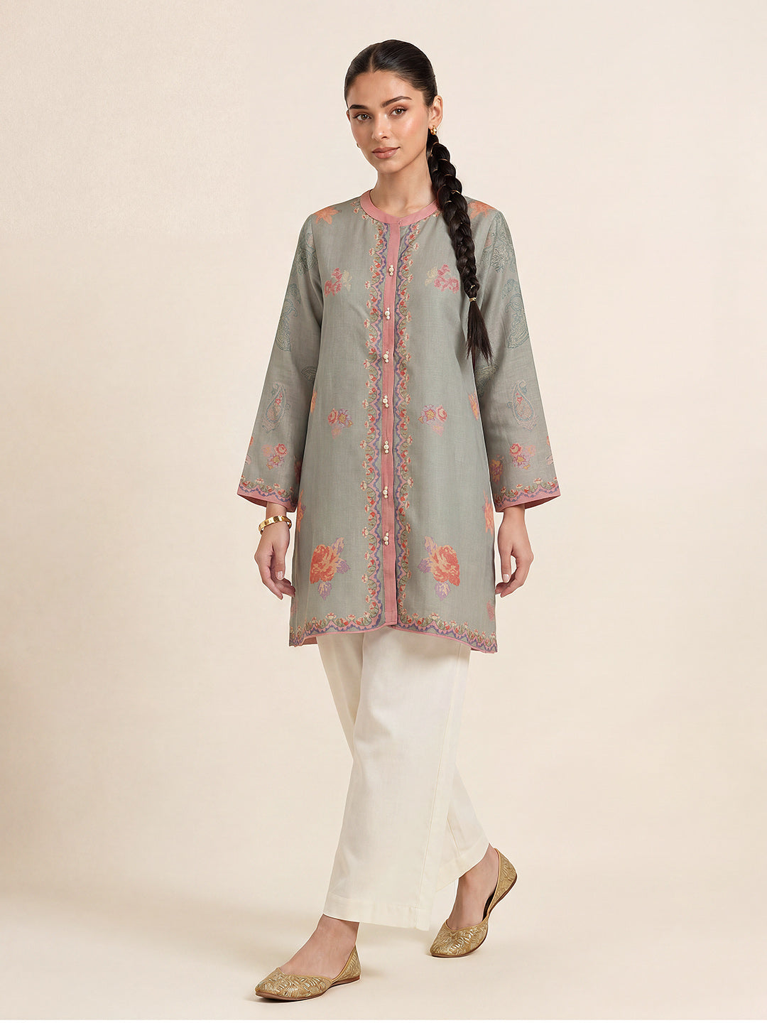 Savera top- Grey