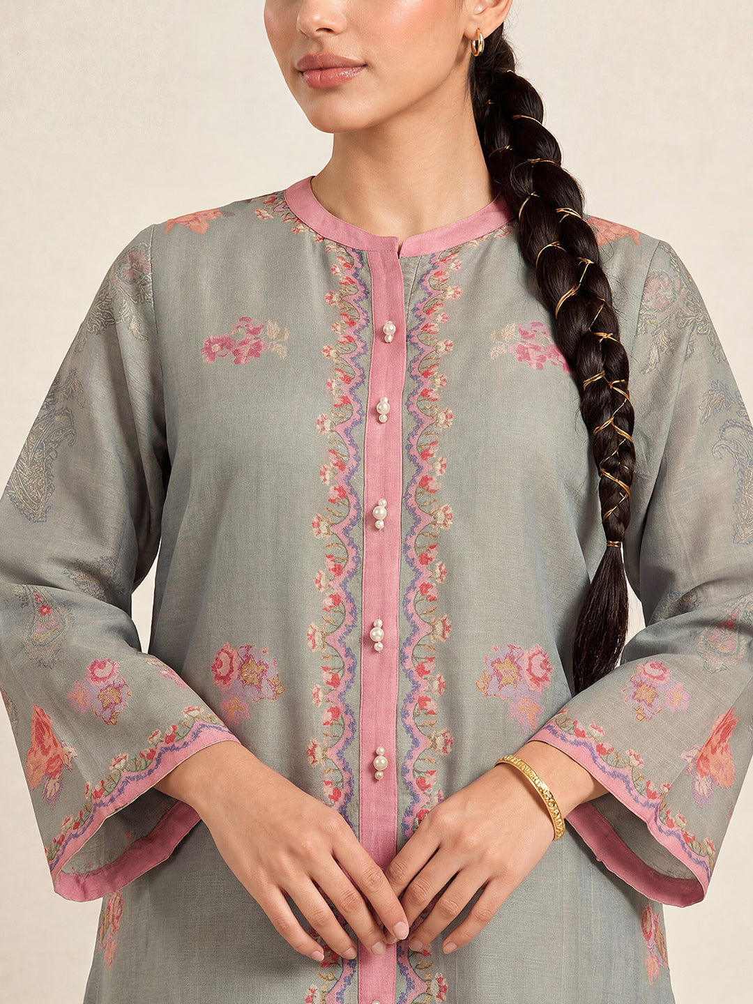 Savera top- Grey