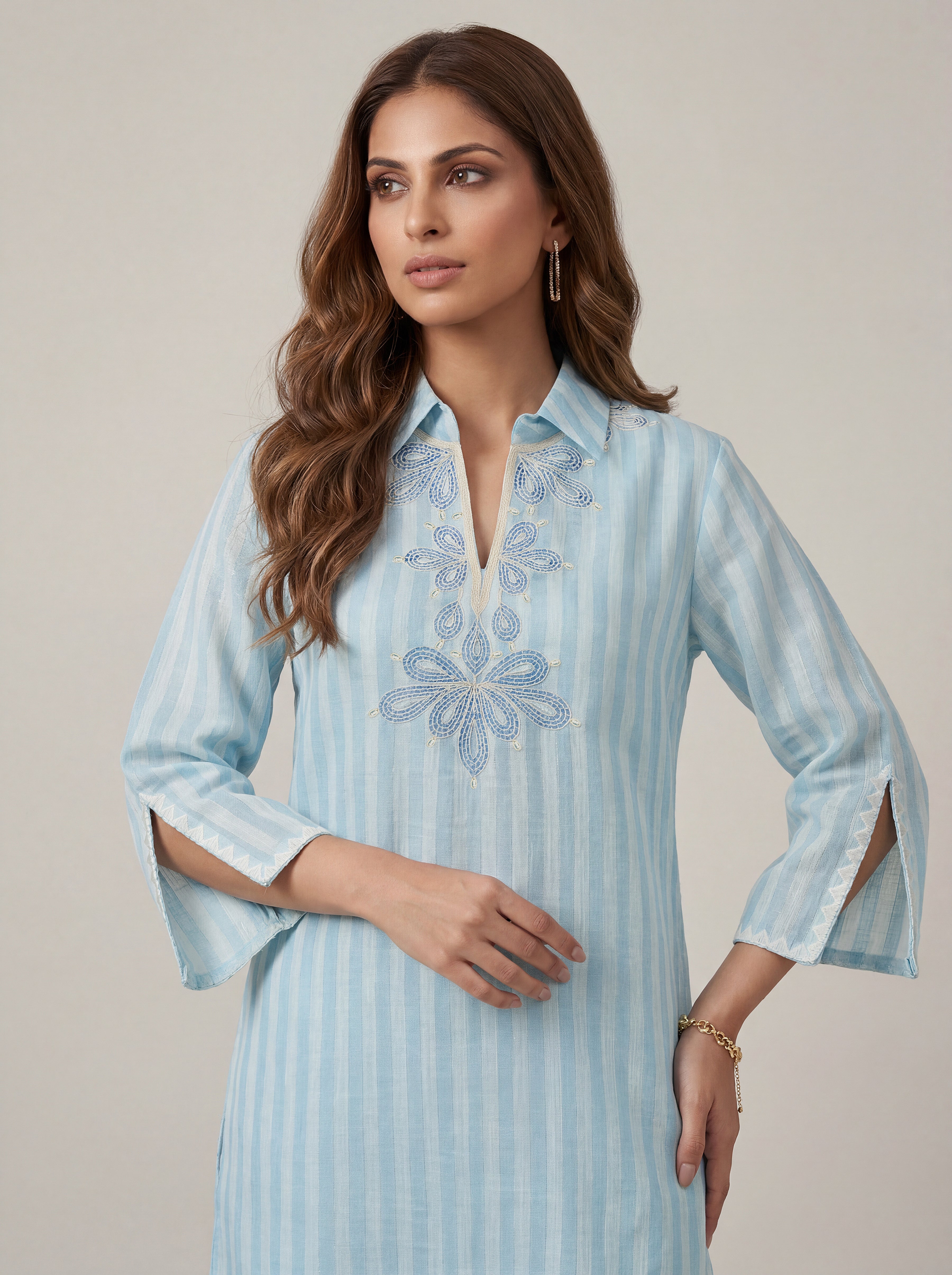 Lehza Co-ord Set - Aqua Blue