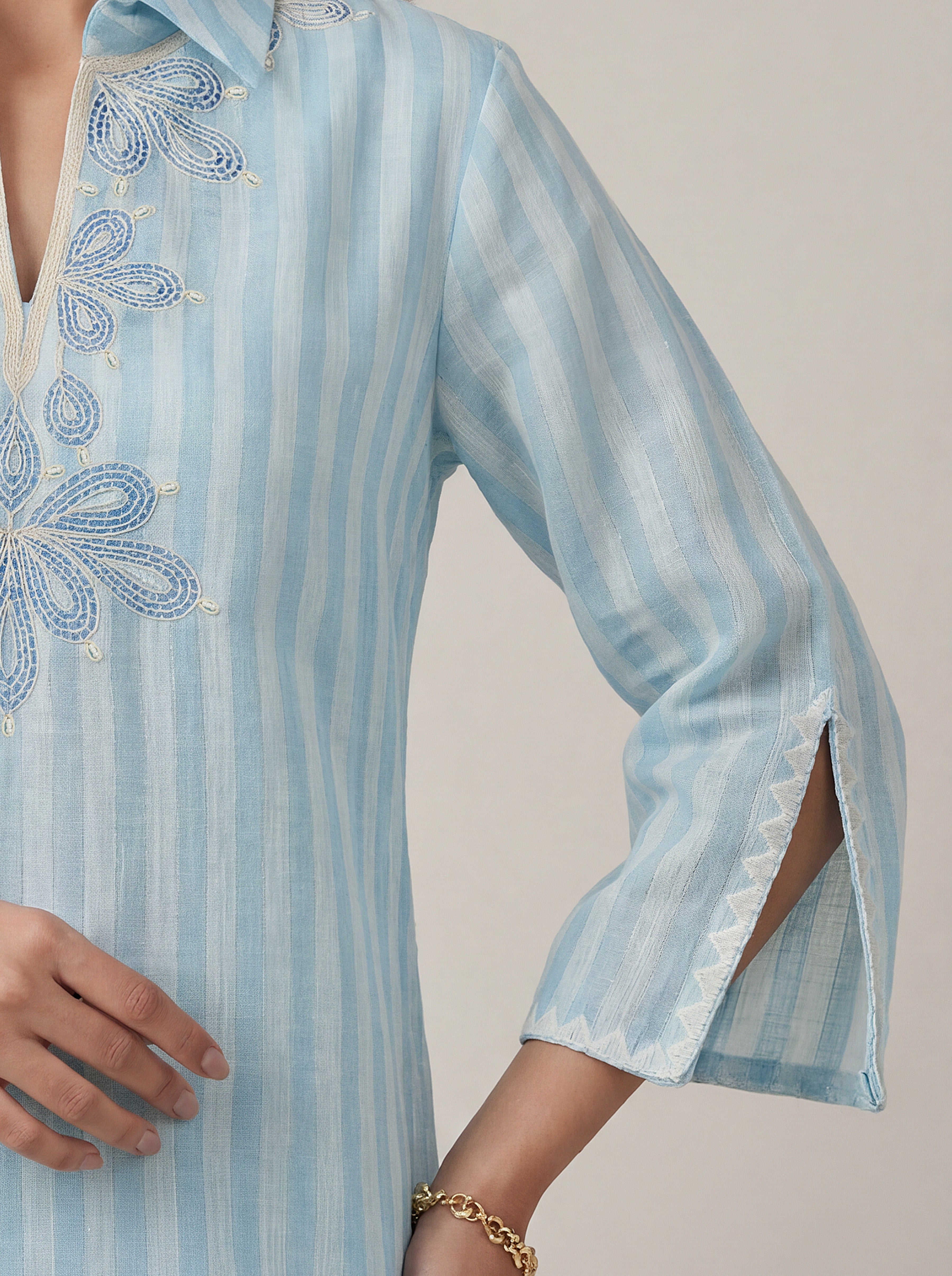 Lehza Co-ord Set - Aqua Blue
