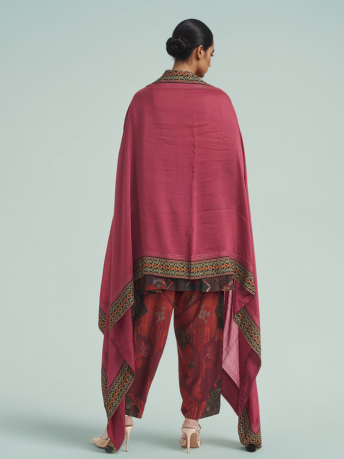 Rozana Dupatta - Maroon