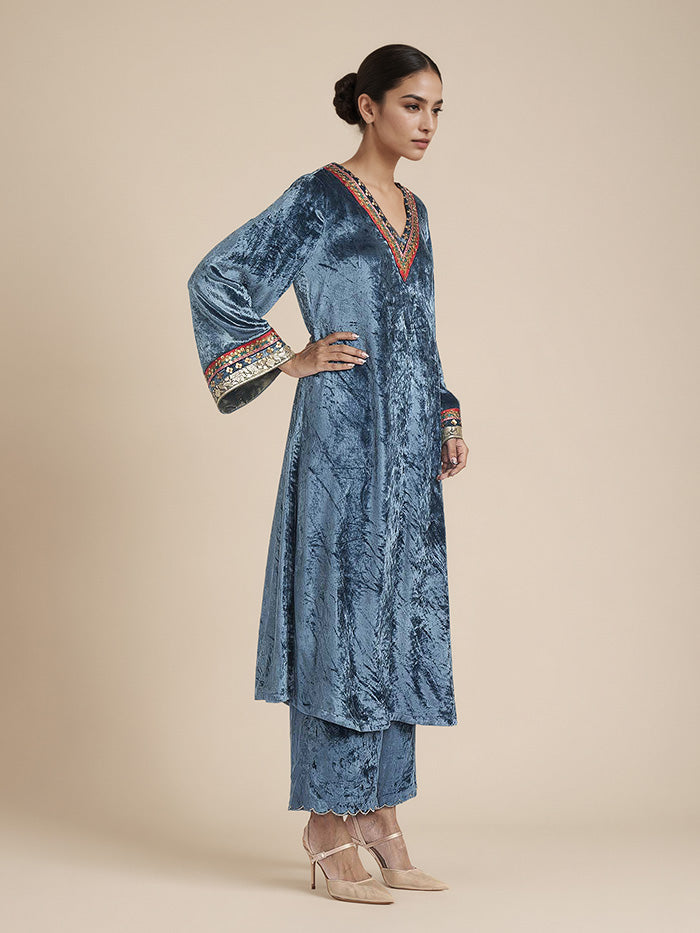 Oshin Kurta Set - Blue