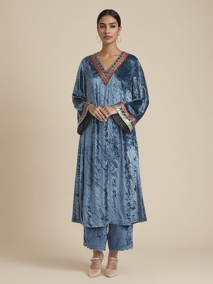 Oshin Kurta Set - Blue