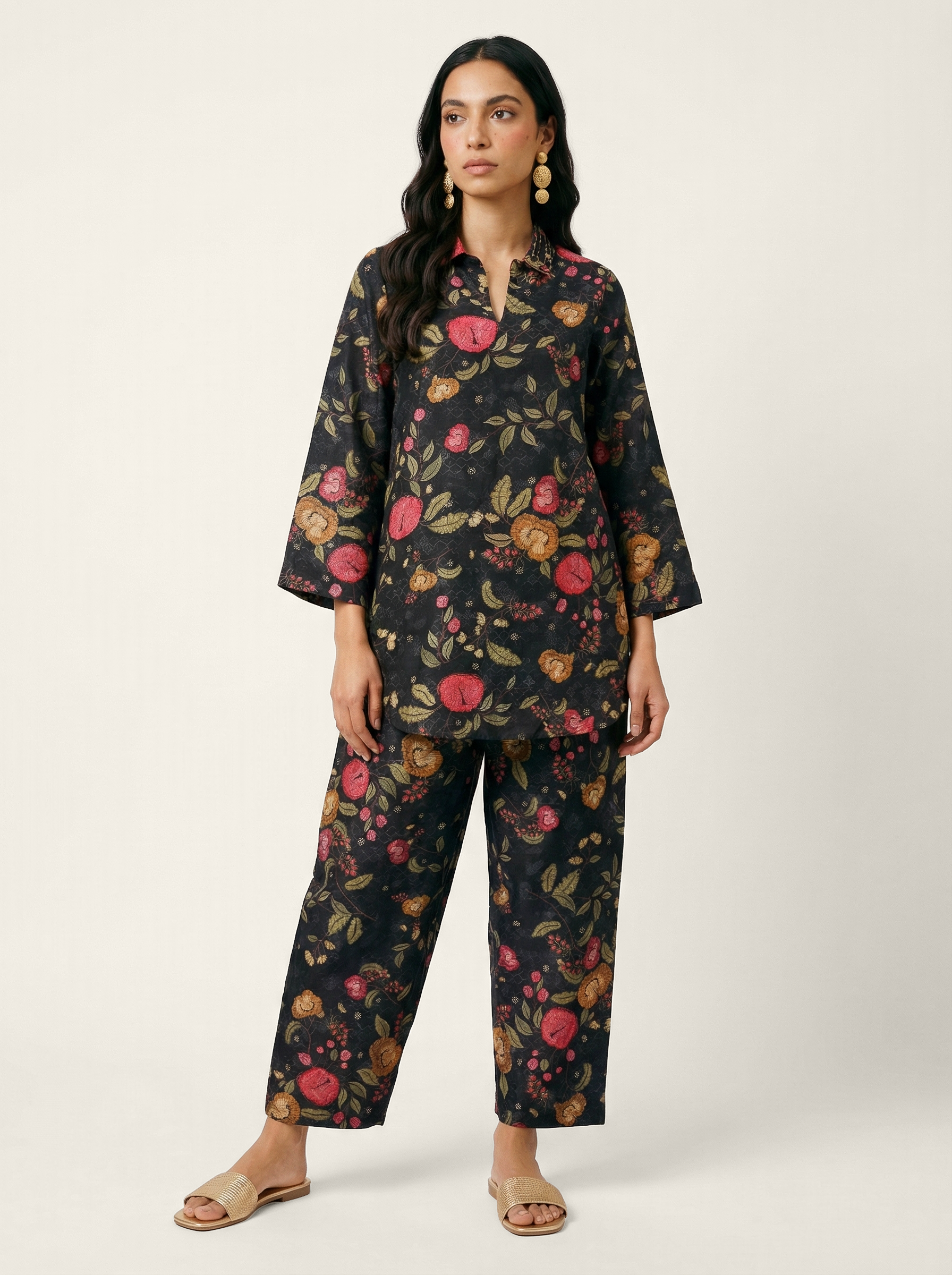 Shaam Co-ord Set - Black