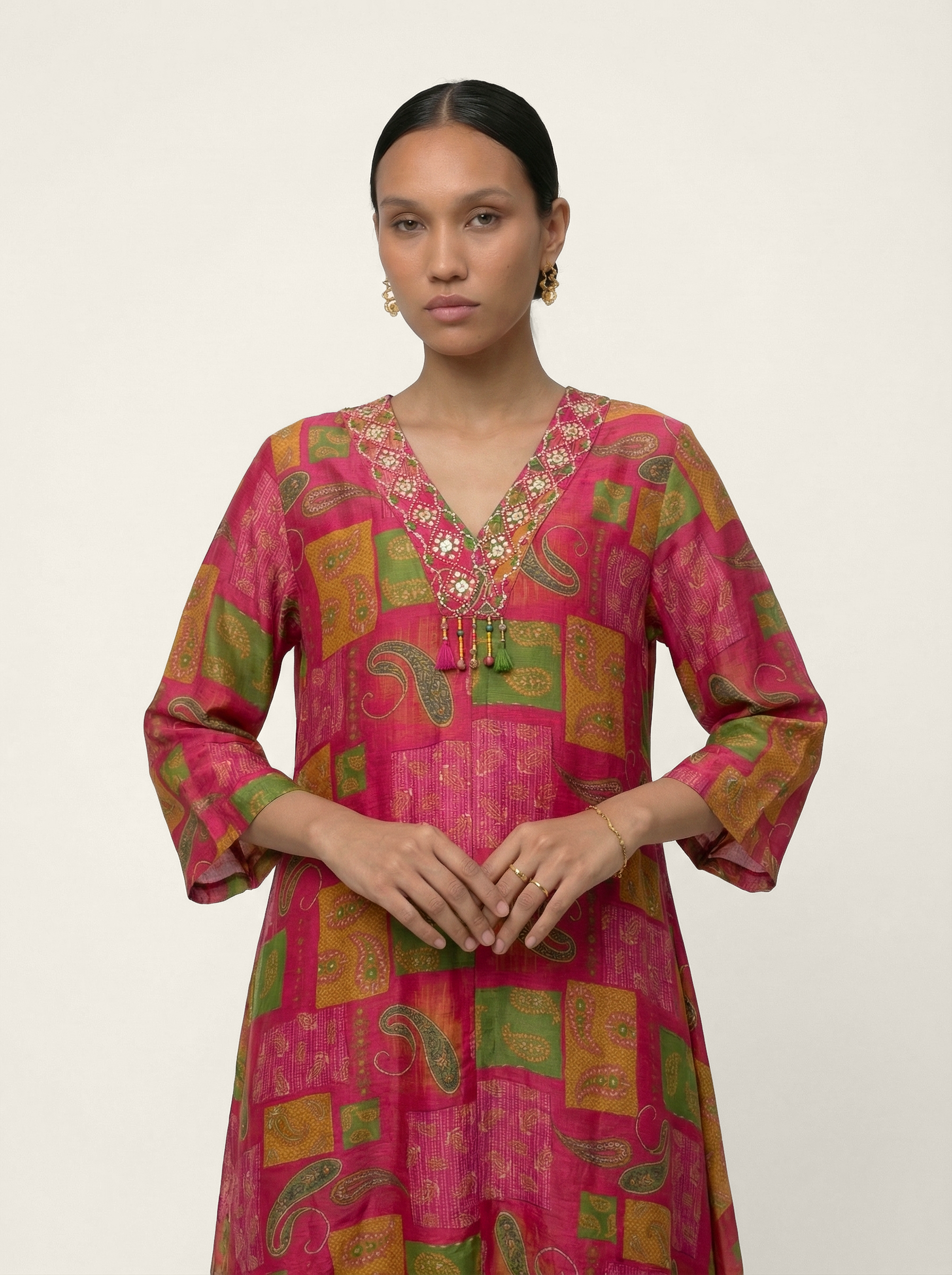 Mehrgul Kurta Set - Pink