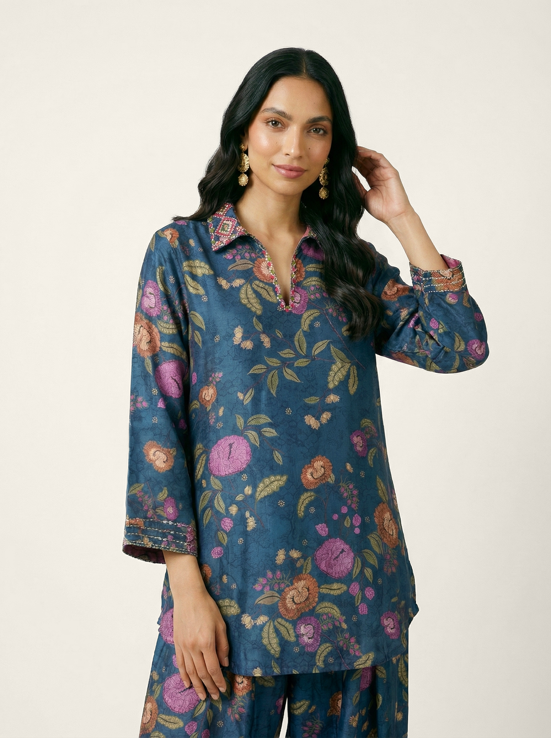 Abeer Co-ord Set - Blue