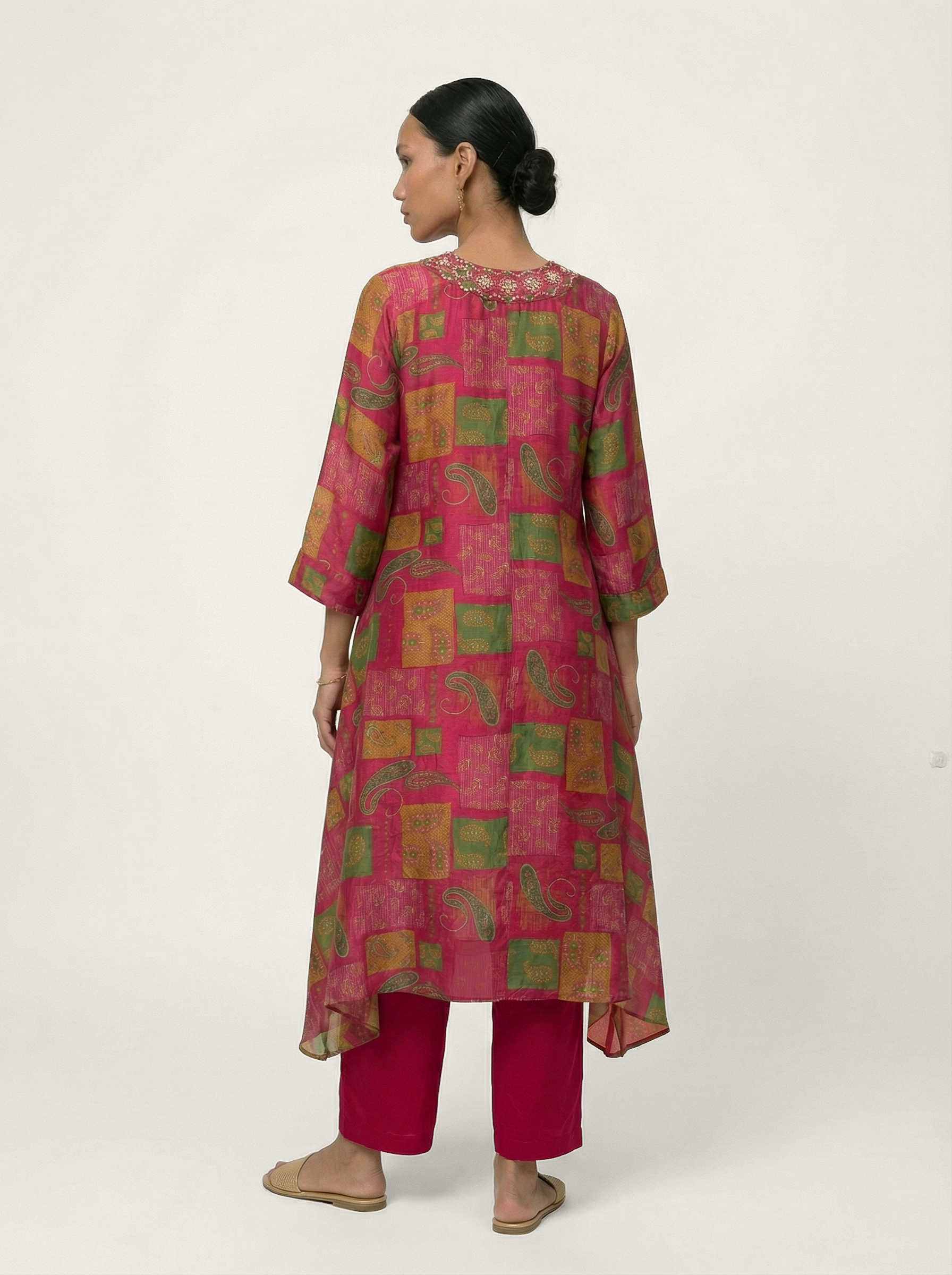 Mehrgul Kurta Set - Pink