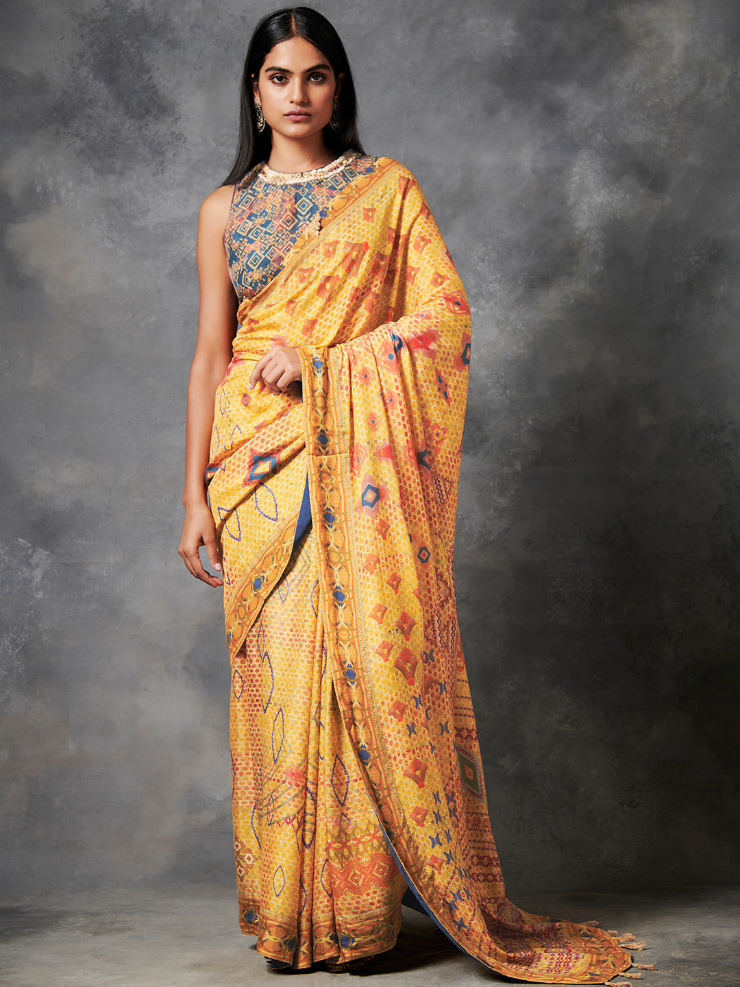 Zivara Saree - Mustard