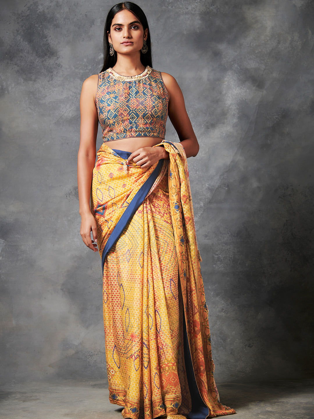 Zivara Saree - Mustard