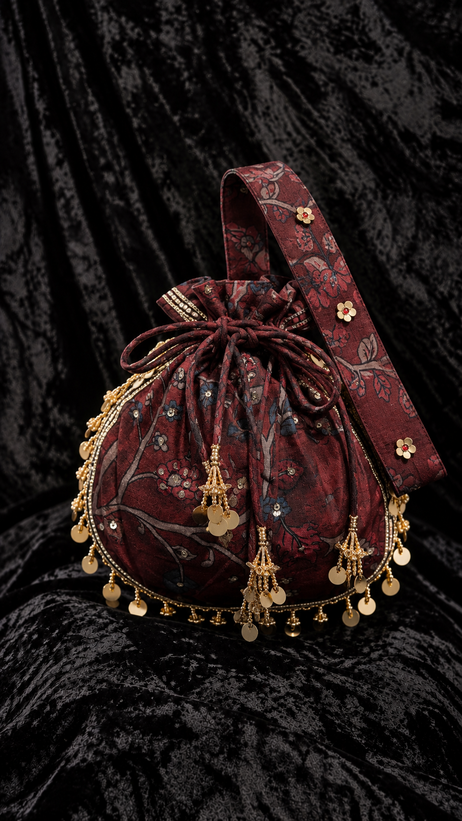 Mehru Potli-Maroon