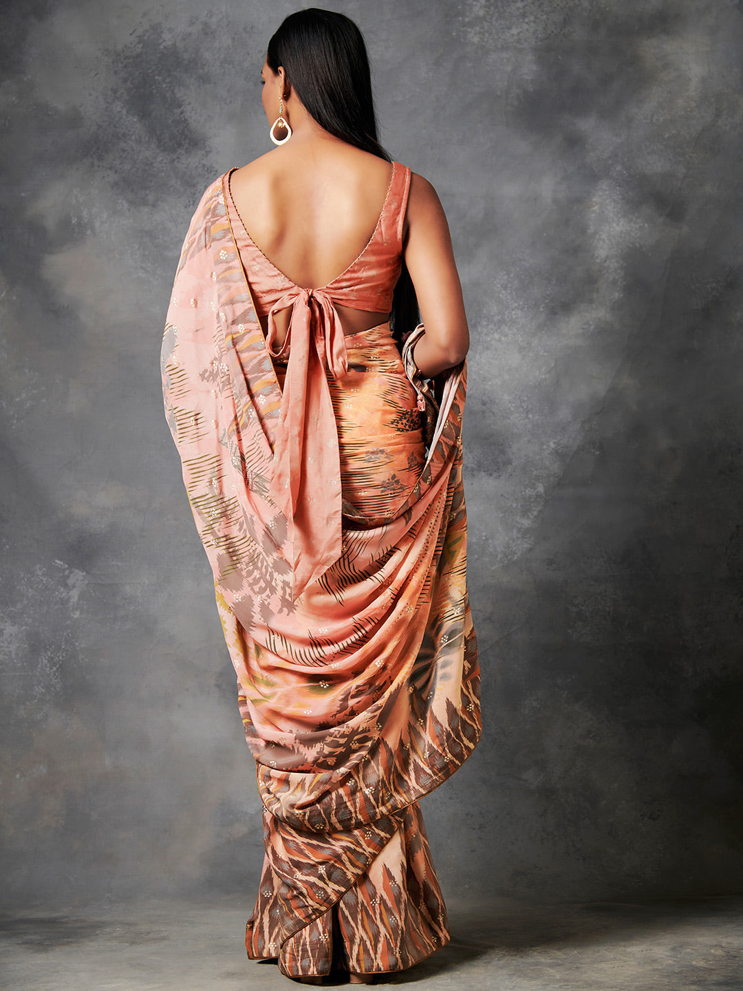 Eshna Saree - Peach