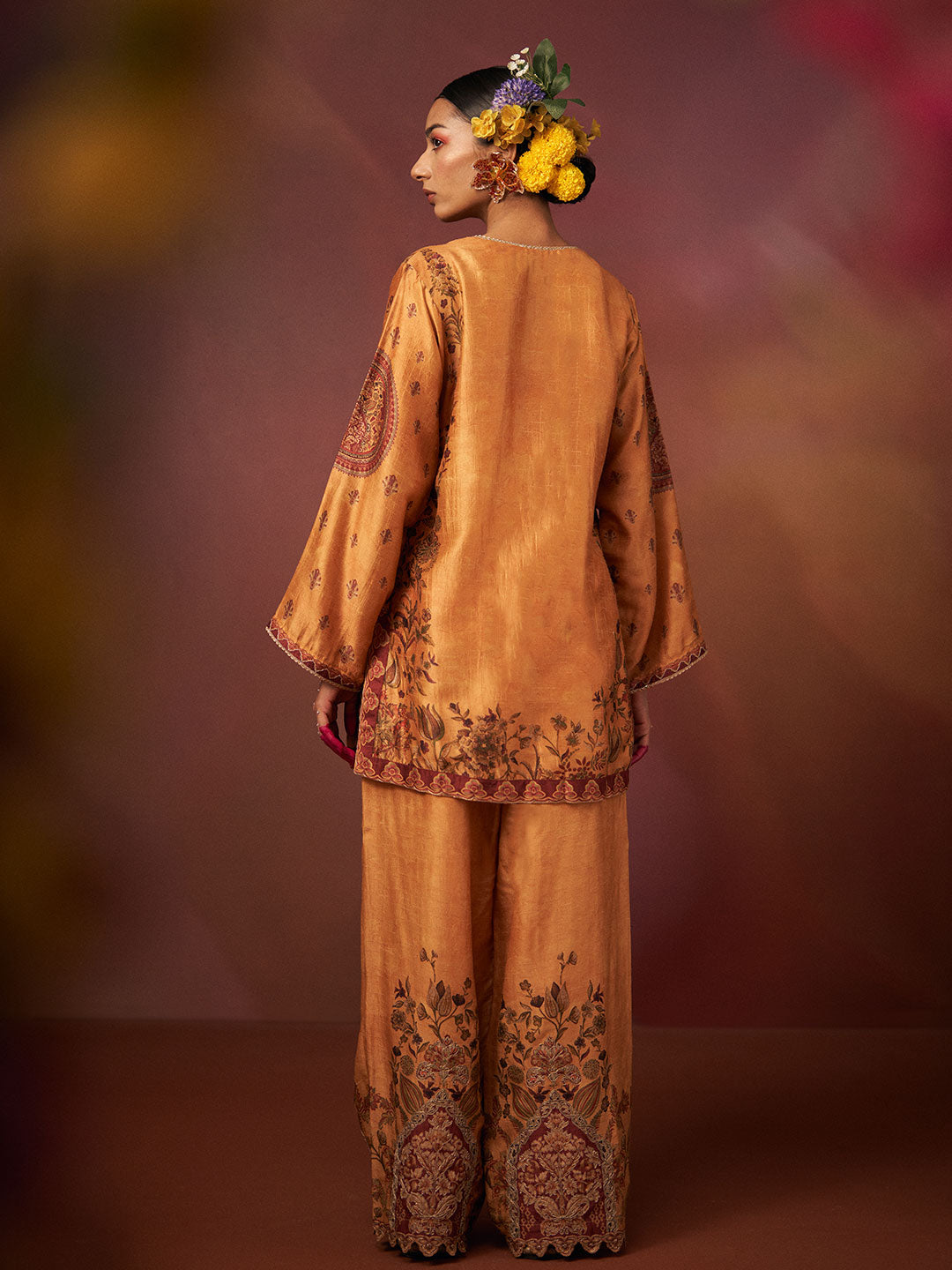 Sarovar Kurta Set with Dupatta - Yellow