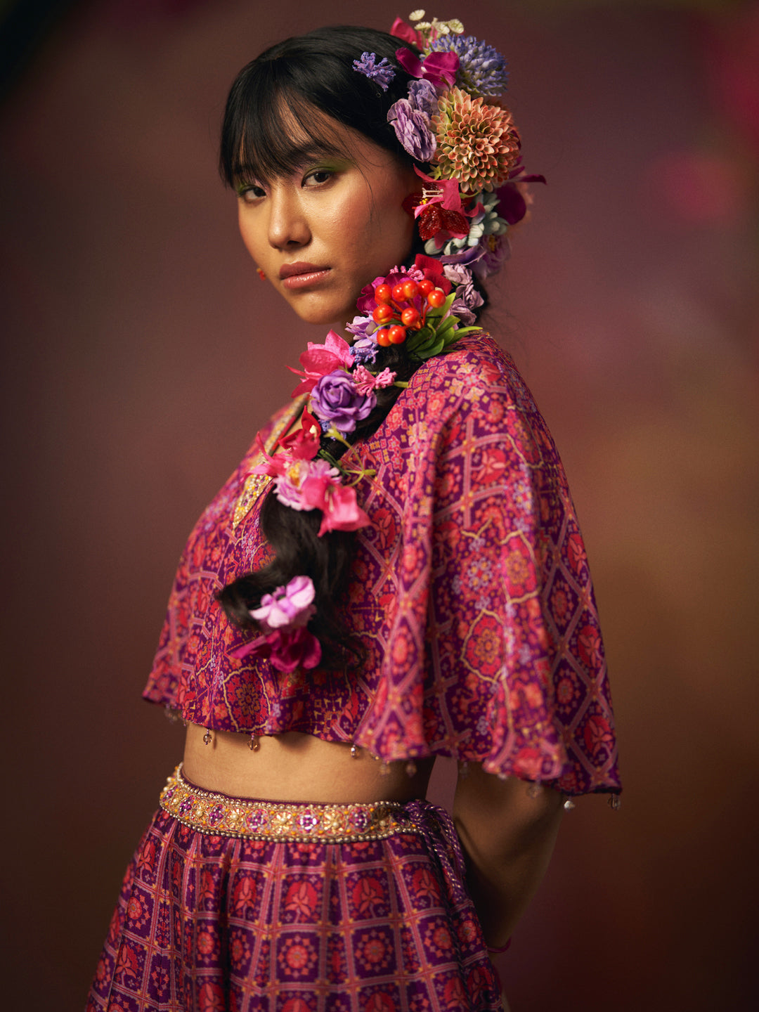 Rangeeli Lehenga Set - Purple