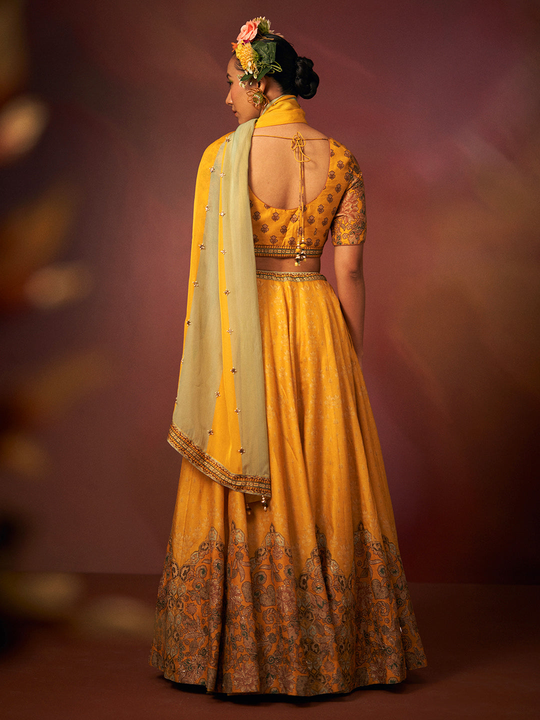 Utsav Lehenga Set with Dupatta - Yellow