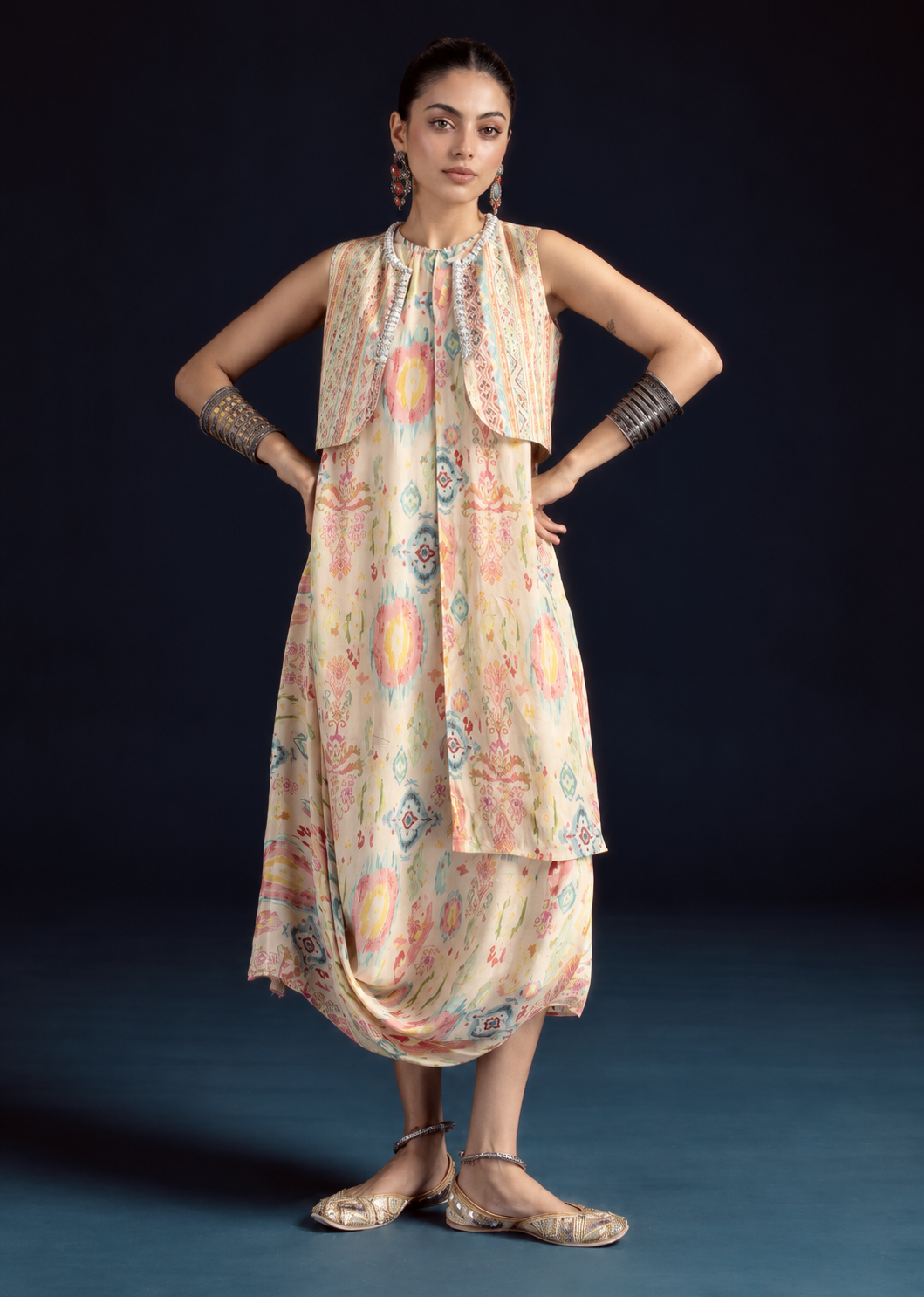 Aira  Ikat-inspired Dress – Multi