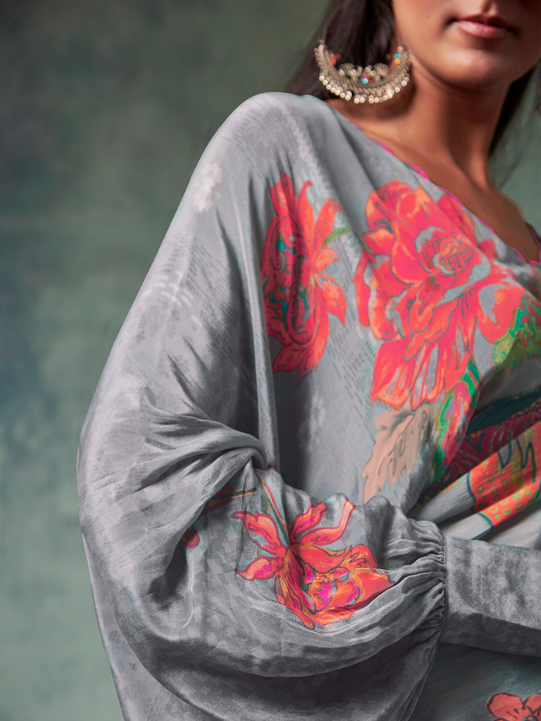 Zarelle Saree - Grey