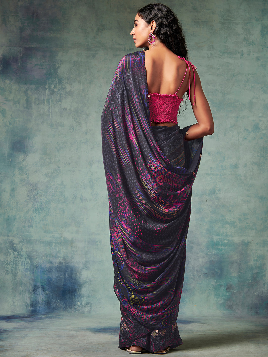 Tahlia Saree - Black