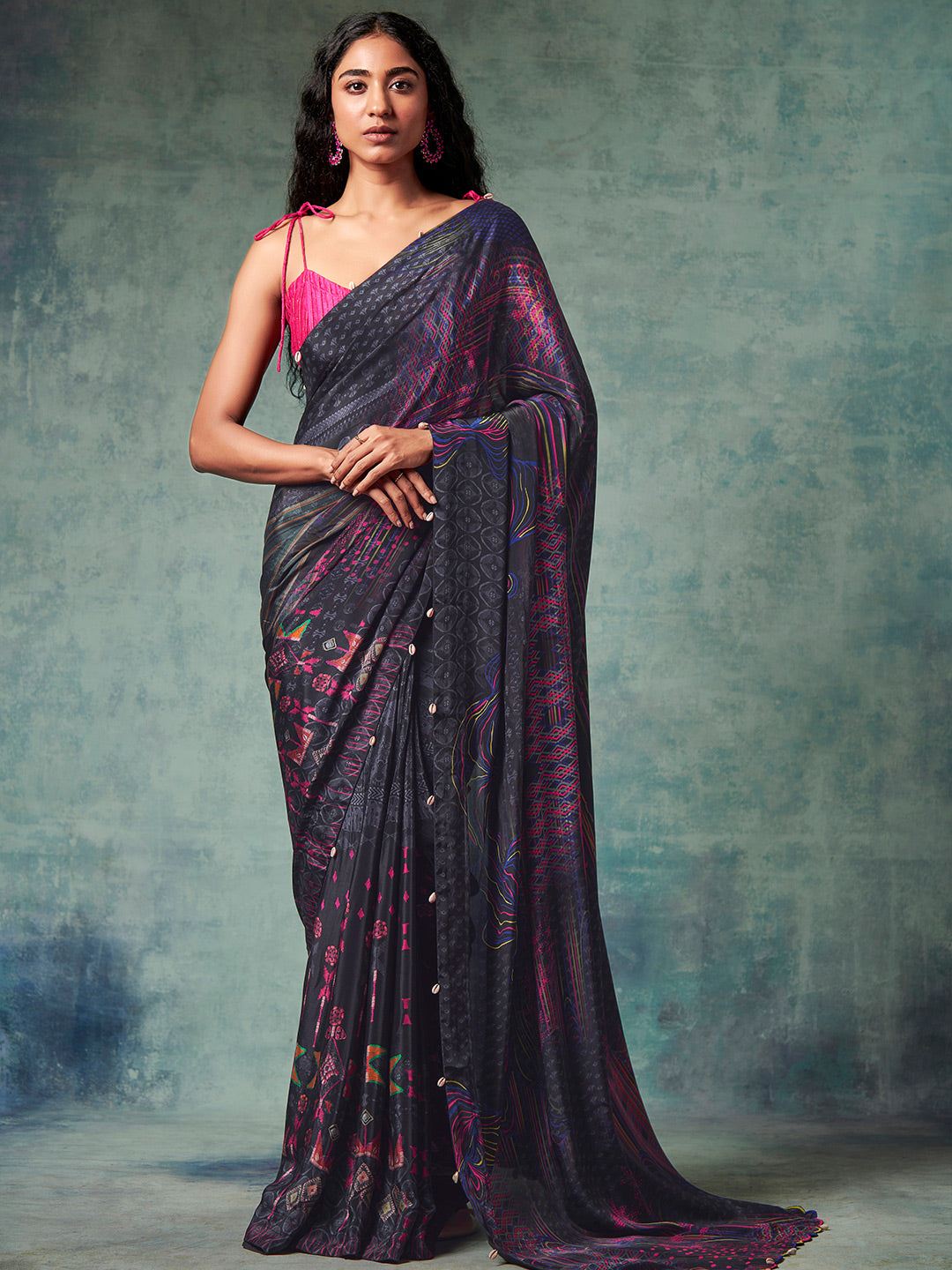 Tahlia Saree - Black
