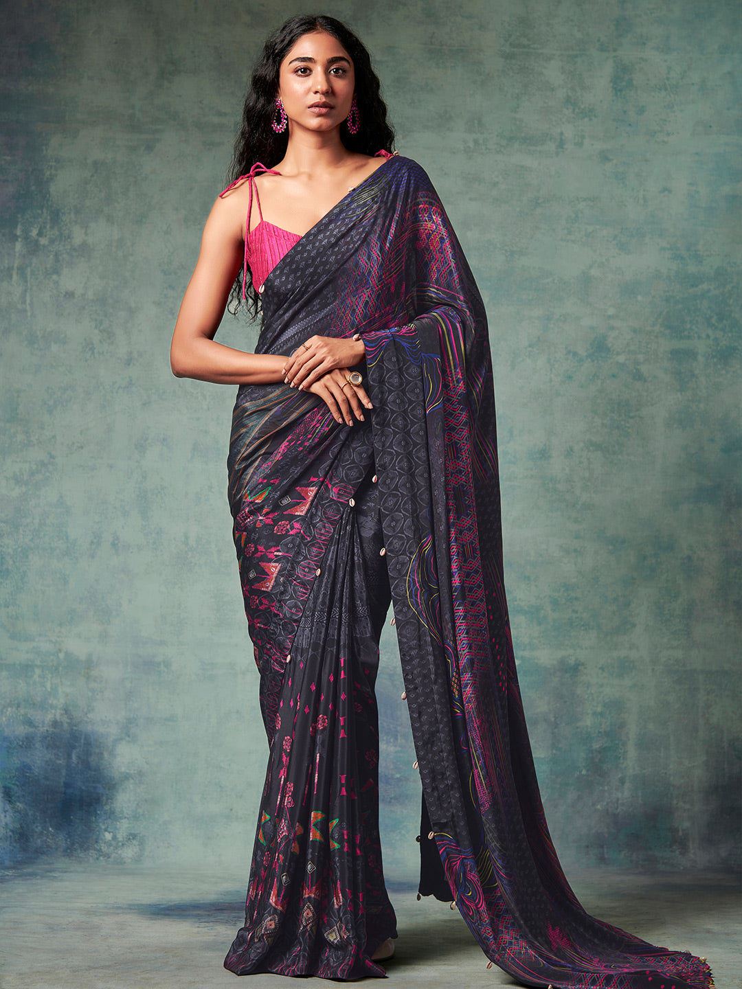 Tahlia Saree - Black