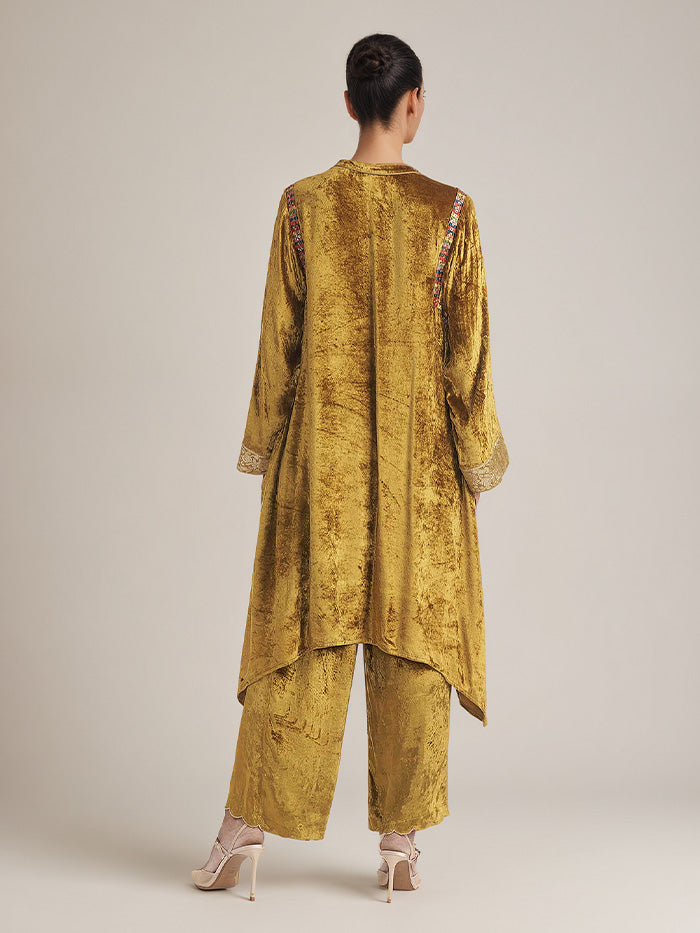 Charu Kurta Set - Yellow