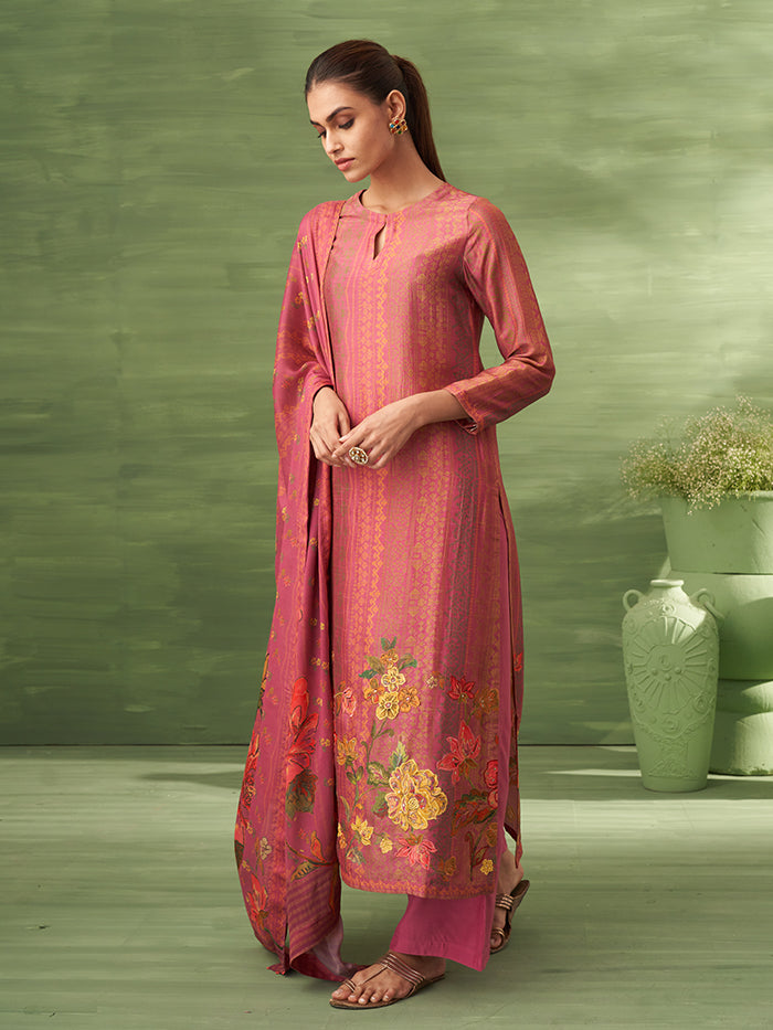 Sitara Unstitched Kurta Set - Blush Pink