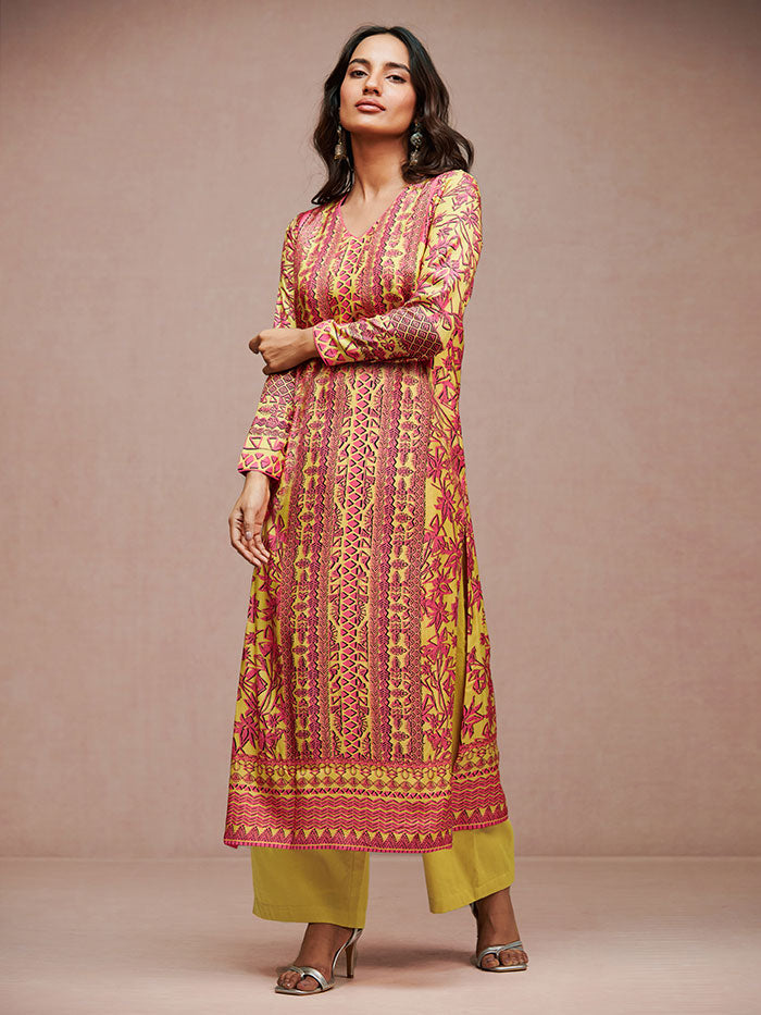 Pitaya Kurta Set – Mustard