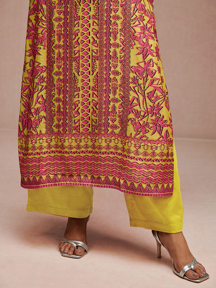 Pitaya Kurta Set – Mustard