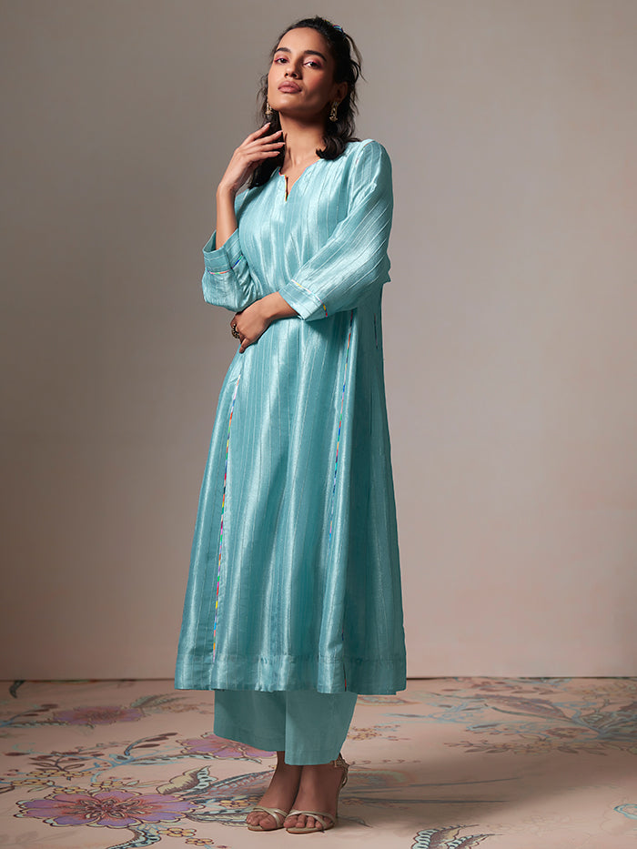 Opal Kurta Set - Blue