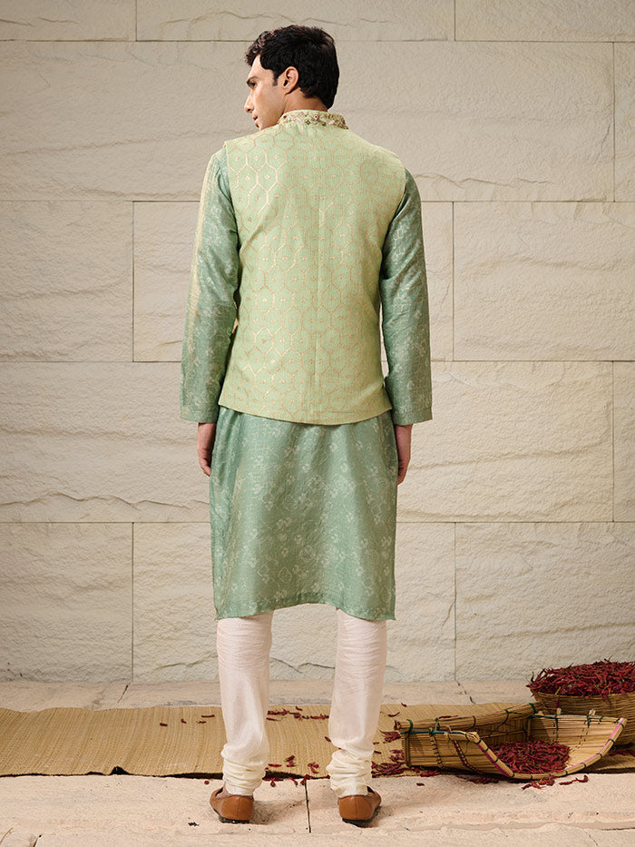 Shan Sage Green Bandi | Shop Saundh Man