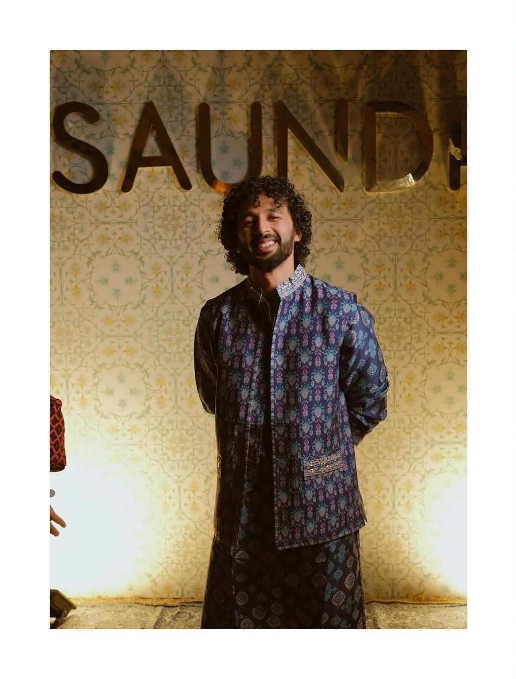 Ahaad Salman in Heer Bandi - Navy Blue