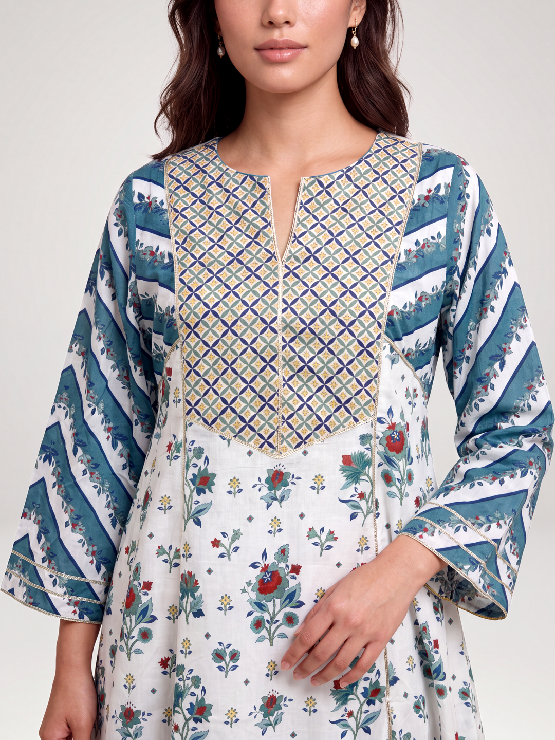 Kashi kurta set -Blue