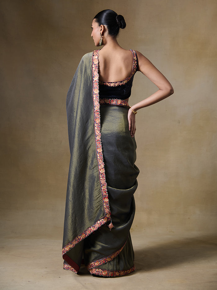 Alam Saree - Grey